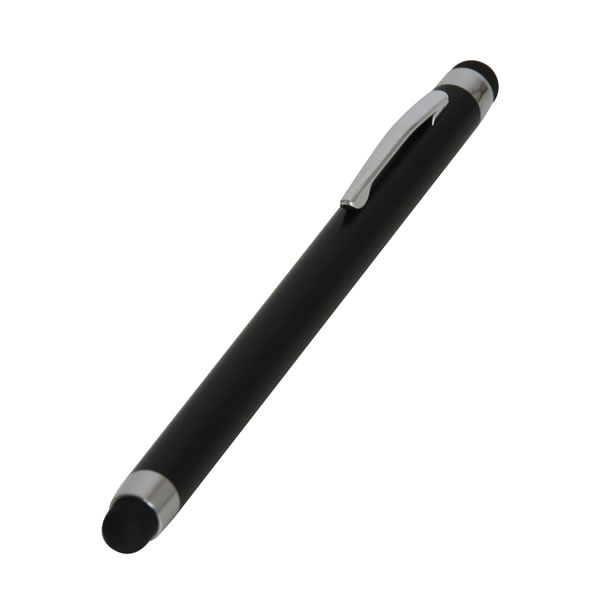 ナカバヤシ／ライトツインタッチペン　ブラック（ECTP-11BK) 中・小2つのペン先 Nakabayashi