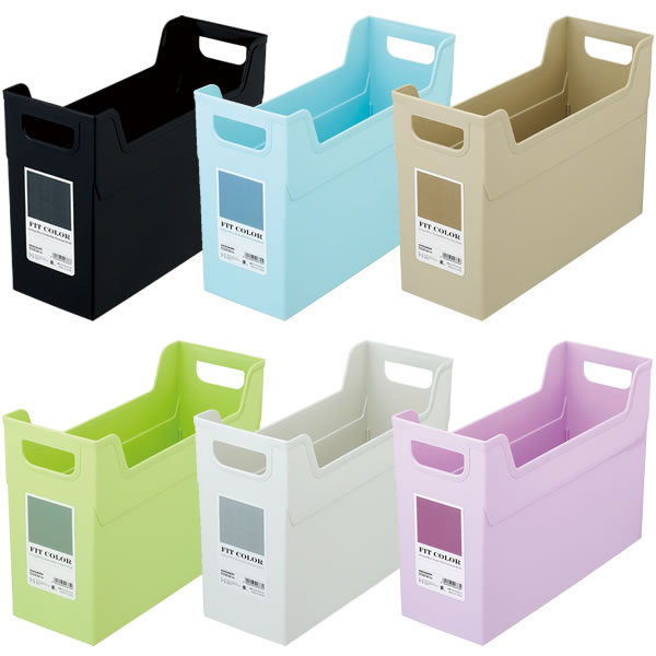 【全6色】ナカバヤシ／FIT　COLOR　A4ファイルボックス (FB-FCE4S) A4ヨコ型 Nakabayashiのサムネイル