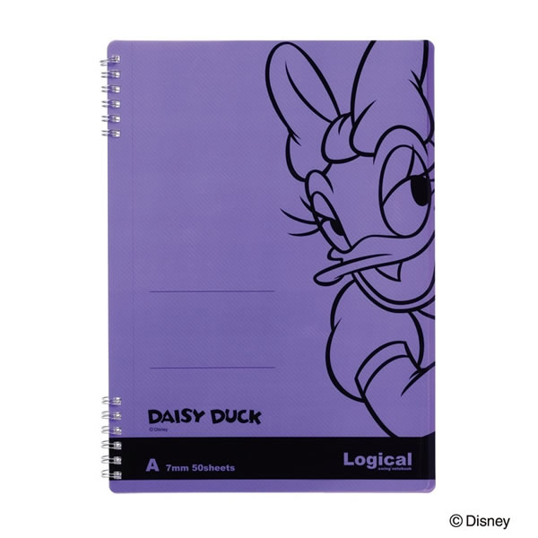 【全8色】ナカバヤシ／スイング・ロジカルWリングノート ディズニー B5 デイジー　バイオレット (NW-B507-V) 文章を美しく見せる ロジカルノート Disney Nakabayashi