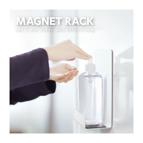 ぶんぐるのソニック／マグネットラック　M（MP-4453-W) 強力マグネットで壁や柱を有効活用！ Sonic｜アングル3