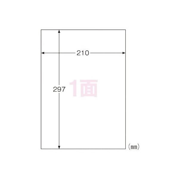 ヒサゴ／屋外用ラベル 強粘着 A4 ノーカット (KLP862) プリンタ用紙 100シート HISAGO