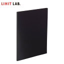 【A2・60穴】LIHIT LAB.(リヒトラブ)/AQUA DROPs クリヤーブック<ポケット交換タイプ> 黒(N-5051-24) 簡単操作のスリムなファイル!