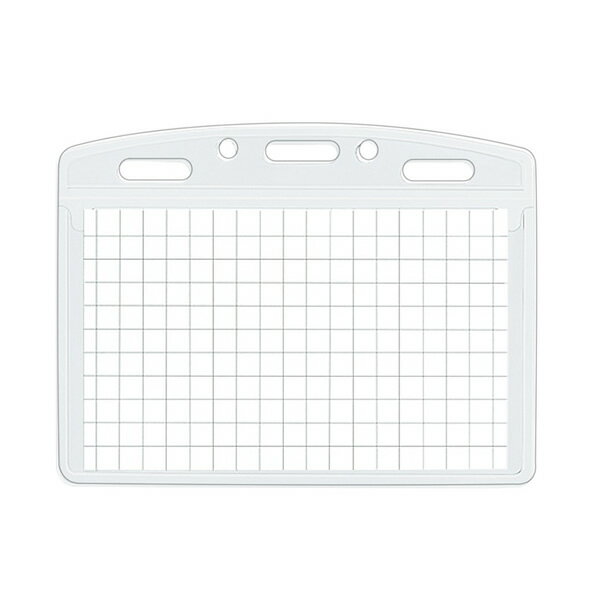 コクヨ／名札用PETケース　名刺IDカードサイズ　ヨコ型（ナフ-C185N）お好みの吊り下げひもと組み合わ..