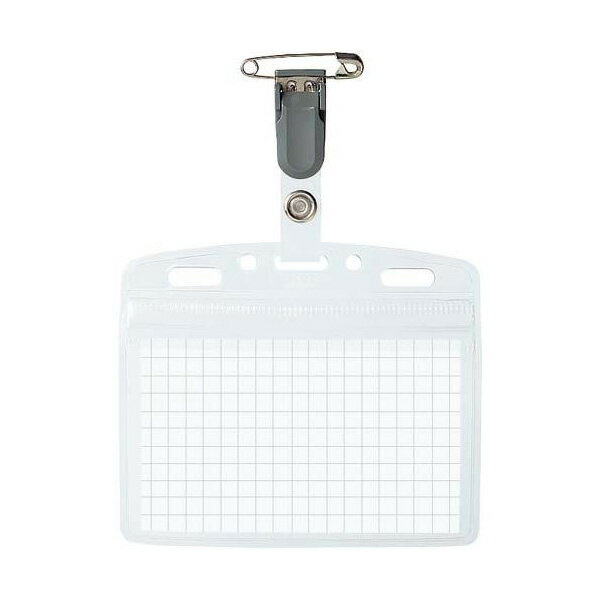 コクヨ／タッグ名札 防水ソフトケース 強力イタメンクリップ（ナフ-B160）衣服を痛めずがっちりホール..