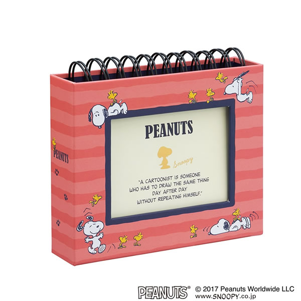 ナカバヤシ／フォトランク フレームケースアルバム L判60枚 スヌーピー ピンク SNOOPY (ア-FTPC-202-1) フォトアルバム Nakabayashiのサムネイル