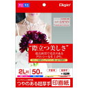 【2L 50枚】ナカバヤシ／つやのある超厚手 印画紙 2L 50枚 プリンタ用紙 (JPSK2-2L-50) 光沢のあるグロッシーな仕上がり Nakabayashi