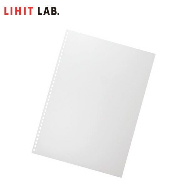 【A4-S】LIHIT LAB.（リヒトラブ）／ツイストリング製本用表紙　8枚入り　乳白（N-1835-1）34穴のツイ..