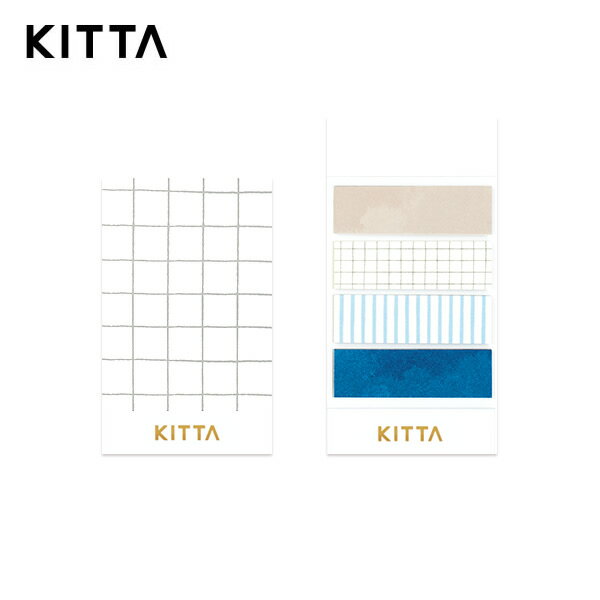 キングジム／ちいさく持てるマスキングテープ「KITTA（キッタ）」KIT041　リネン　1冊40枚入り　10枚×4..