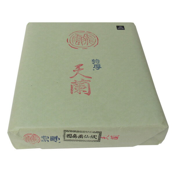 書道 半切 画仙紙 [天蘭] 特厚(半)反=100枚（1211871） 練習用　重ね塗りにも適した厚み　学童楷書・水墨画など