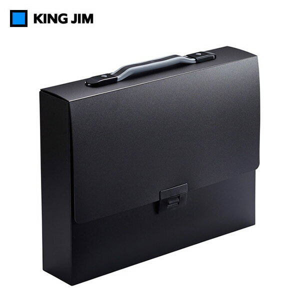【A4サイズ】キングジム／キャリングケース　テフィット（No.282W）黒　収納幅70mm　やわらかい！持ちやすい！疲れにくい新感覚グリップ！KING JIM