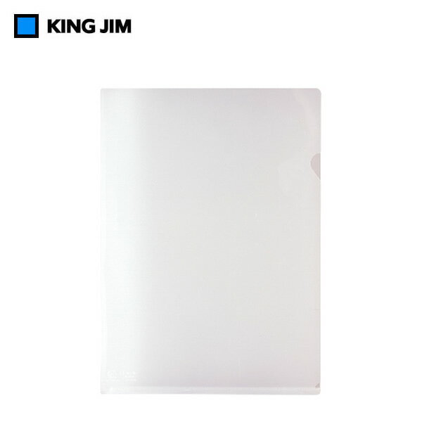 ■　KING JIM／クリアーホルダー リサイクル厚口　A3 シッカリ収納できる厚口タイプ。用途に合わせて、自由にサイズを選べる再生PP使用のリサイクルホルダー。 シートの厚さが、当社比約2倍。 丈夫で折れ曲がりにくいので、大切な書類をシッ...
