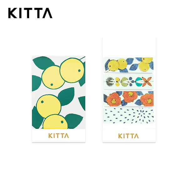 キングジム／ちいさく持てるマスキングテープ「KITTA（キッタ）」KITH004　透明箔押しタイプ　トウキ　1冊40枚入り　10枚×4柄　4種類のマスキングテープがコンパクトなカードサイズになりました！KING JIM