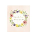 ナカバヤシ/メッセージブック Mサイズ フラワー(MBM-201-2)定番柄の色紙台紙 シールで寄せ書きできる二つ折り色紙 宛名・封かんシール、封筒付き Nak...