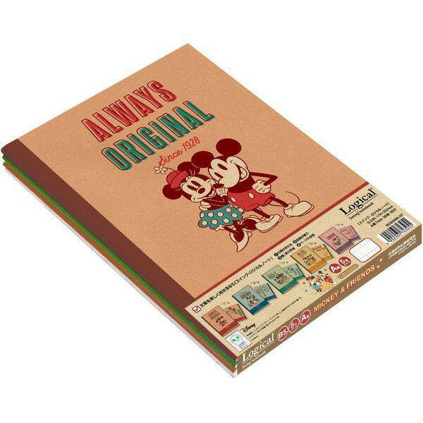 【5冊パック】ナカバヤシ/ロジカルノートB5 A罫 ディズニー ミッキー&フレンズ カラークラフトシリーズ 5冊パック(NCB509A-5P) Logical ...