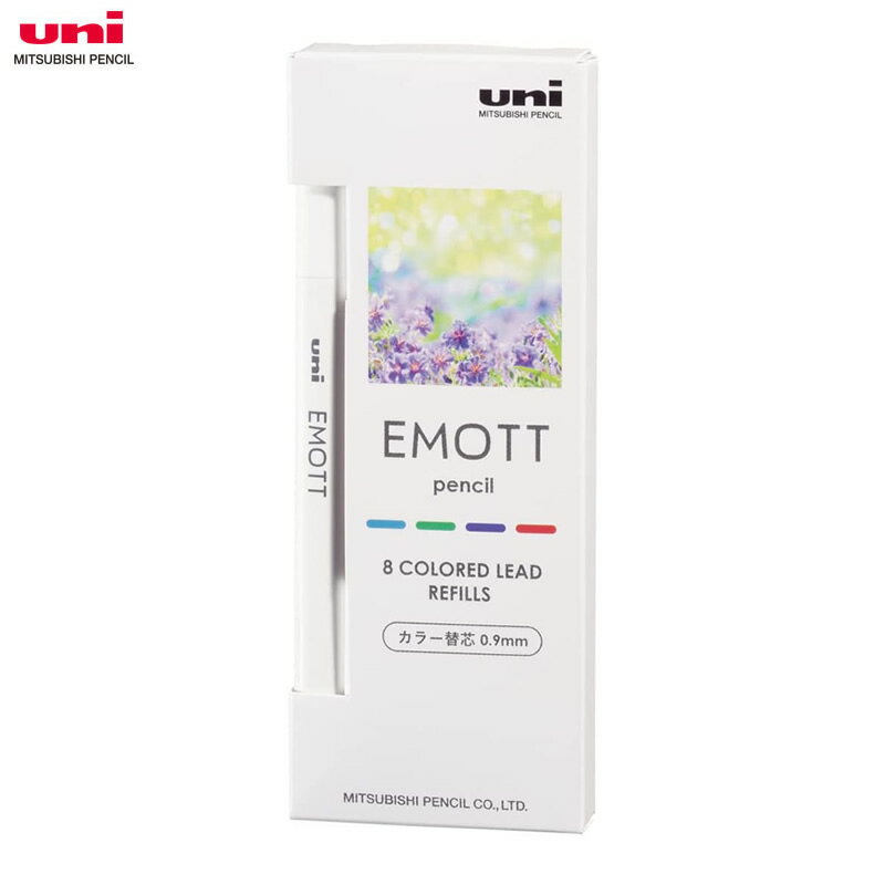 【4色セット】三菱鉛筆/ エモット ペンシル 替芯 No.1(リフレッシュカラー)(ULE09MIX.NO1)EMOTTOpencil MITSUBISHI P...