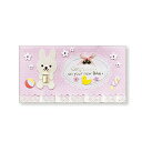 APJ/ベビーハンドメイド 祝儀袋 うさぎ ピンク 金封 (1000040109) 出産祝いに最適 ハンドメイドパーツがカワイイ SF-139 ART PRINT JAPAN