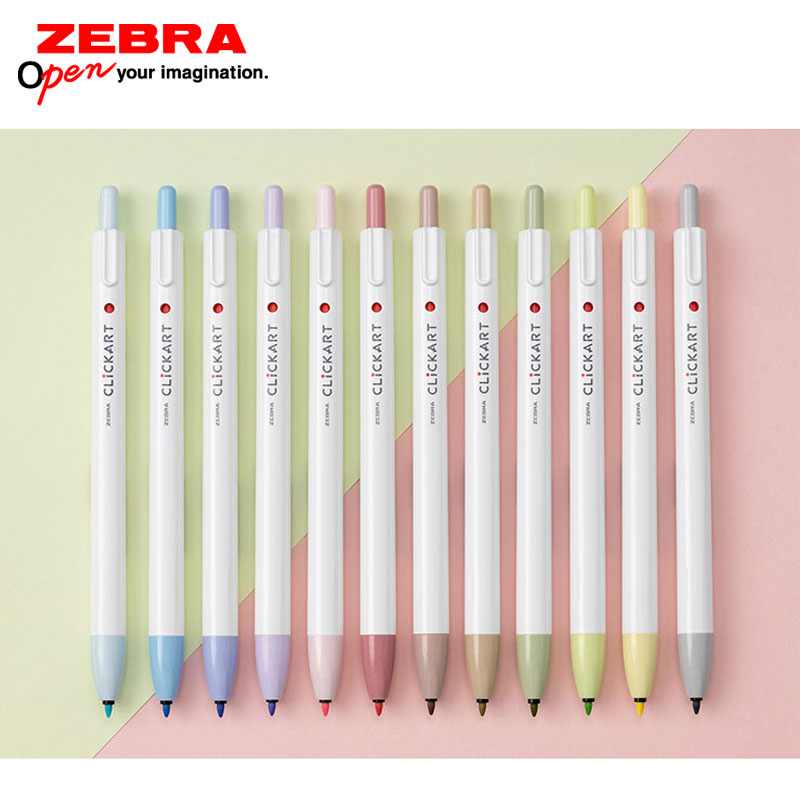 【全12色】ゼブラ／ノック式水性カラーペン クリッカート 0.6mm（WYSS22）ペールカラー　ZEBRA CLiCKARTのサムネイル