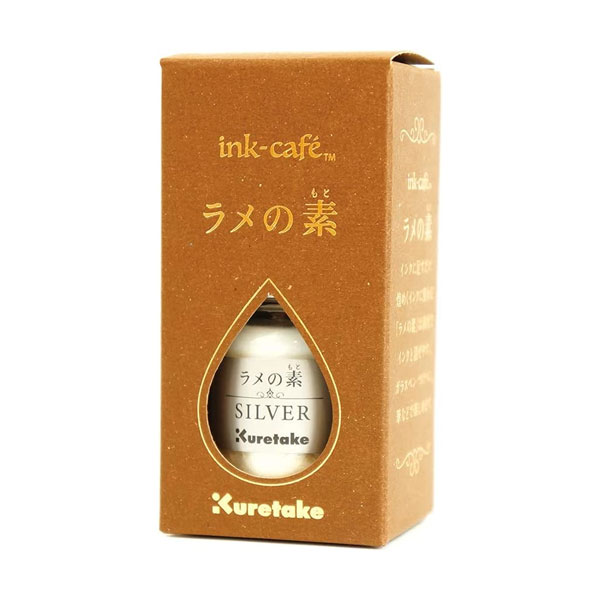 呉竹／インクカフェ ink-cafe ラメの素 シルバー（ECF160-524）お持ちのインクに足すだけ、煌めくインクに変わる レタリング・カリグラフィー・水彩アート Kuretake