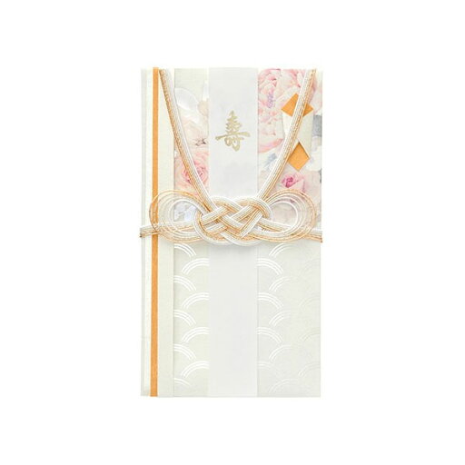 マルアイ/帆晴金封 しろ(キ29W)上品に輝くパール箔押しで、花々や縁起が良い青海波柄で表現 MARUAI マルアイ/帆晴金封 しろ(キ29W)上品に輝くパール箔押しで、花々や縁起が良い青海波柄で表現 MARUAI