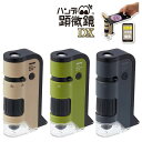 【全3色】レイメイ藤井/ハンディ顕微鏡 DX (RXT1144) 倍率100〜250倍 LEDライト付き 自由研究におすすめ raymay