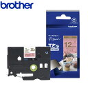 【12mm幅】ブラザー/ピータッチ用リボンテープ TZeテープ ピンク 文字色ゴールド (Tze-RE34)【テープカートリッジ・brother・入園・入学・お...
