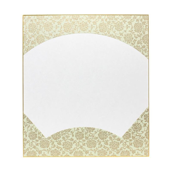 大色紙[扇面]外ドンス 内画仙　白銀　1枚　4619995_4　書道・日本画・水墨画など　貼絵、押し絵、ちぎ..