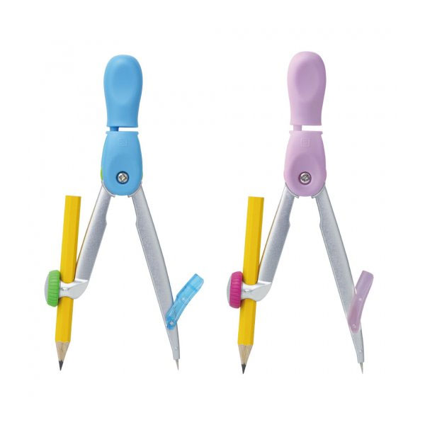 【全2色】ソニック／スーパーコンパス　くるんパス　デル・クル　しっかり線がかける鉛筆タイプ（SK-1005）小学校導入率No.1！スーパーコンパスシリーズ　小学生向け　SONiC