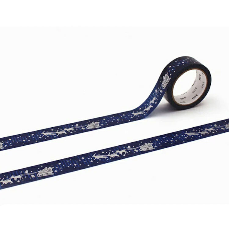 【2024限定デザイン】カモ井／マスキングテープ mt 15mm幅 クリスマス クリスマスの夜空（MTCMAS153）