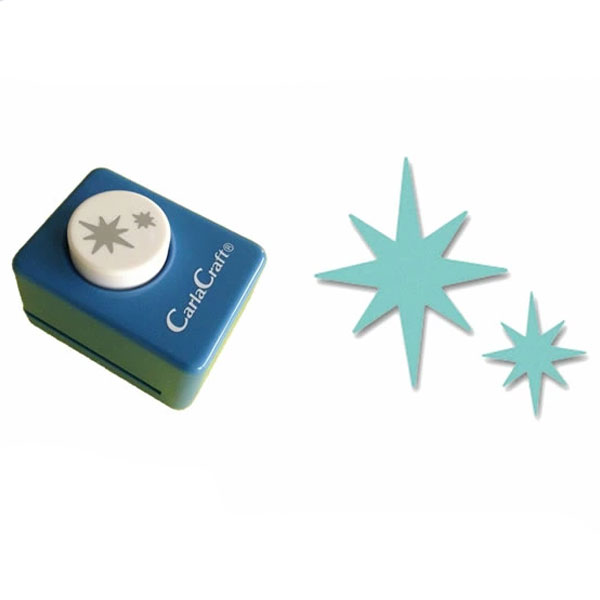 カール／スモールサイズ　クラフトパンチ（CP-1N・スパークル）　複雑な絵柄を簡単に抜くことができる..