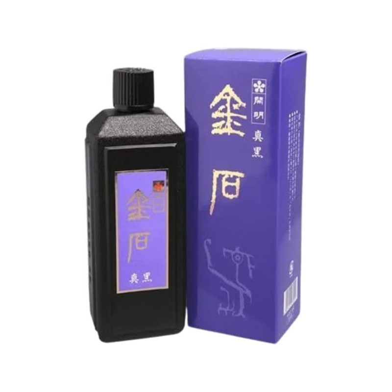 ■　【400ml】一般用墨液　金石　1510390　 深みが有り、優雅な黒色 サイズ 400ml 備考 膠系液墨濃墨タイプ。 深味のある真に黒い墨色で、変化に富んだにじみ・かすれの表現に最適。 台湾画仙との相性が良い。
