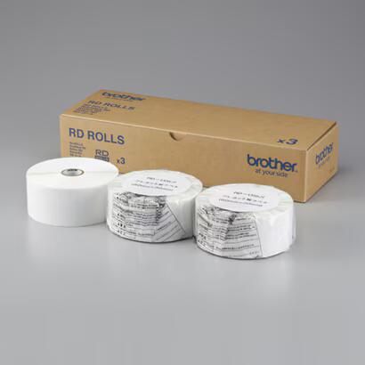 【消耗品】ブラザー／TD-2130N/2130NSA用プレカット紙ラベル（感熱） 50mm×30mm 2,167枚×3巻 RD-U05J1(2)