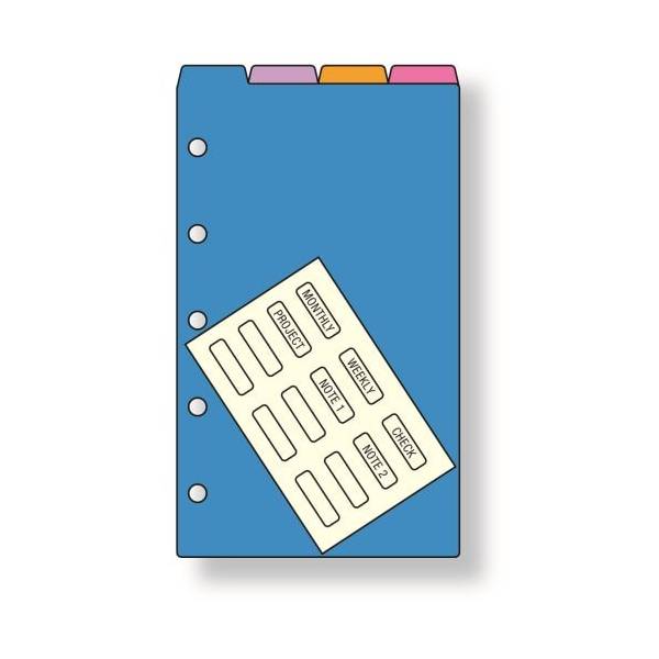 レイメイ藤井／Davinci ダ・ヴィンチ カラーインデックス（縦型4区分） ミニ5（DMR1376） raymay