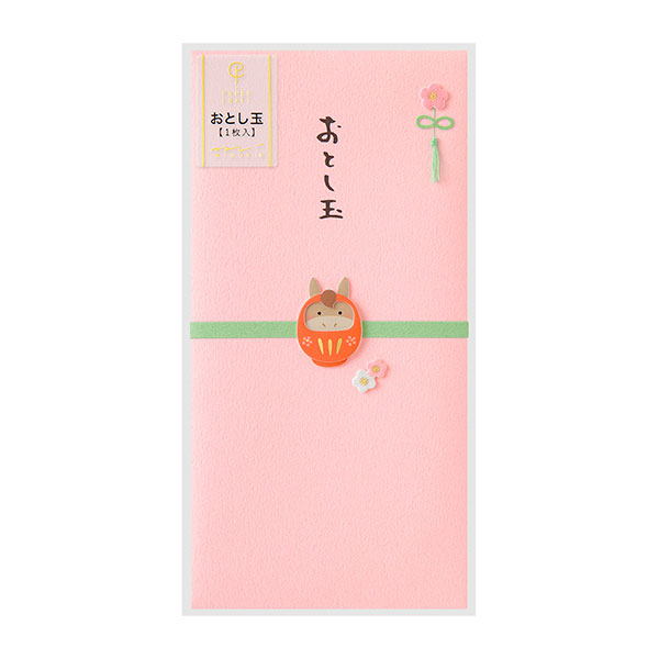 ミドリ／PC おとし玉 金封 干支だるま柄 （25693006）上品でかわいい、ハンドメイドのおとし玉袋　mido..