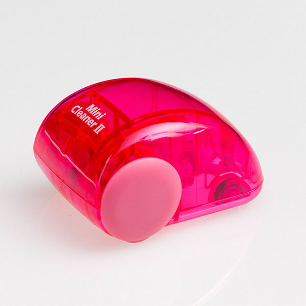 ミドリ／ミニクリーナー 2 ピンク A (65615006) midori デザインフィル 手のひらサイズの卓上ミニクリーナー。