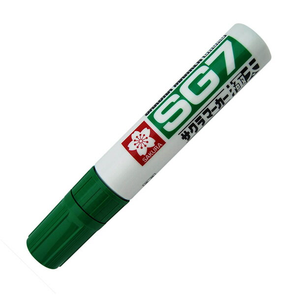 サクラクレパス／SG7 極太 緑 ミドリ (JGK#29ミドリ) Sakura craypas にじみが少ない、鮮やかな発色