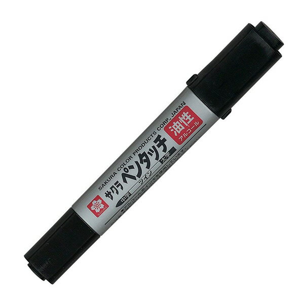 サクラクレパス／ペンタッチツイン PK-T#49 クロ 黒 (PKT#49クロ) Sakura craypas 速乾性で筆跡の強い油性マーカー