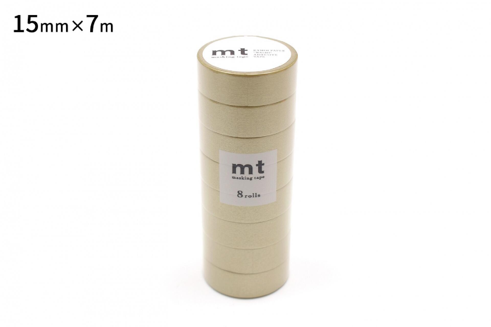 Rakuten - カモ井加工紙 ／ マスキングテープ mt 8P 金（MT08P190R）幅15mm×長さ7m