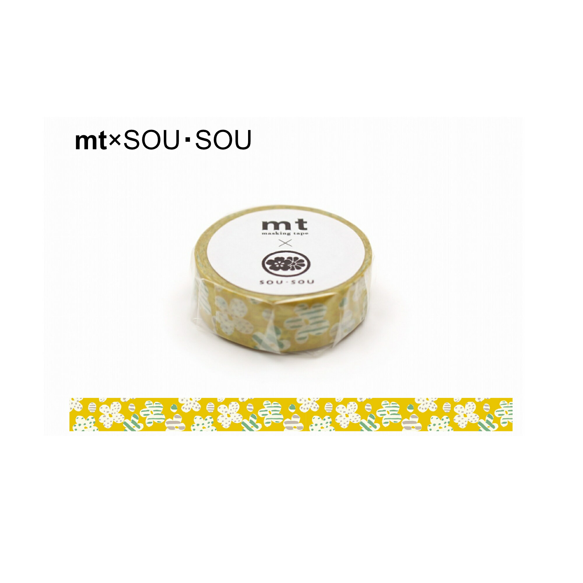 乐天商城 - カモ井加工紙 ／ マスキングテープ SOU・SOU　 mt×SOU・SOU 　はじける　（MTSOU17）幅15mm×長さ7m