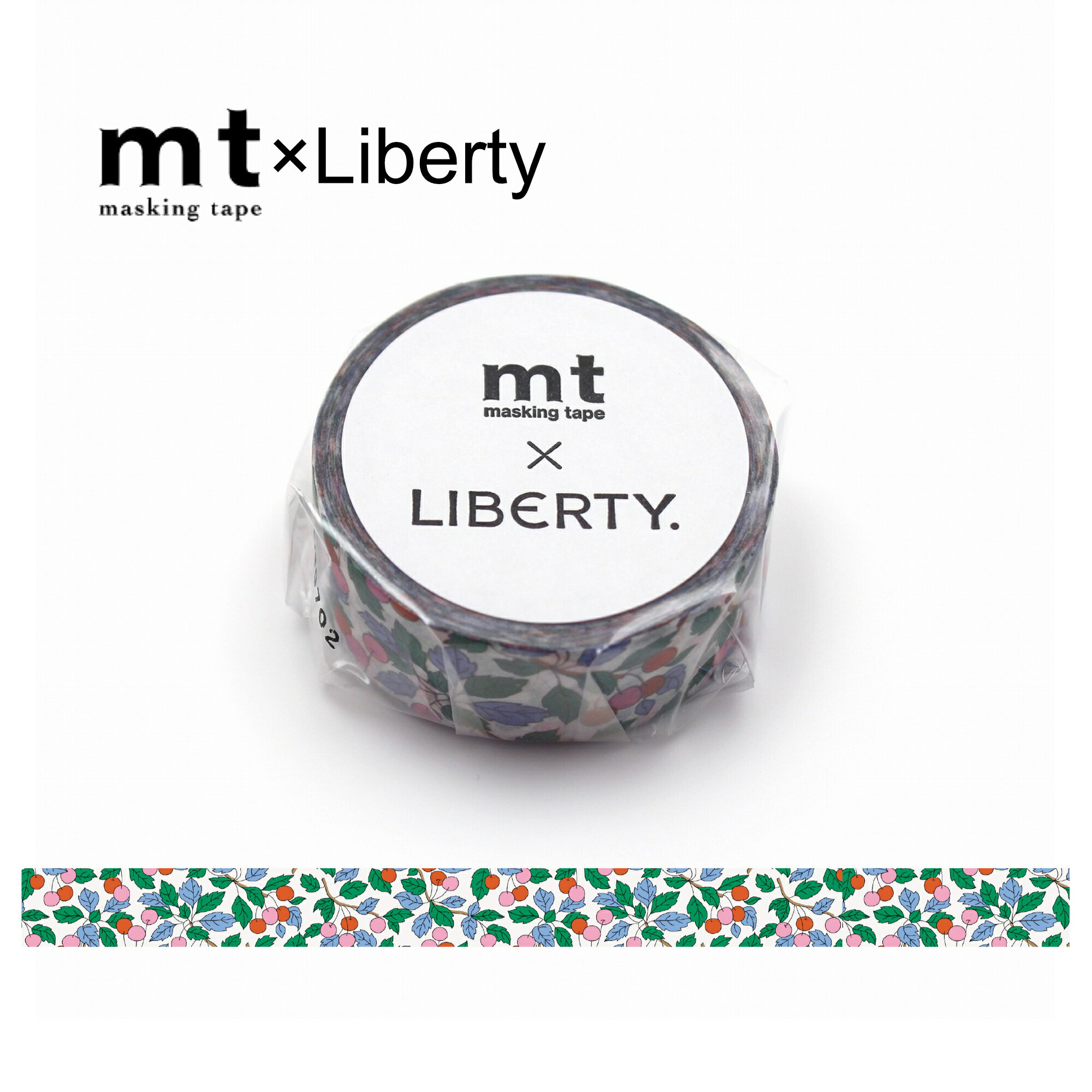 カモ井加工紙 ／ マスキングテープ　mt×Liberty Colleen‘s Orchard（MTLIBE05）　幅15mm ×長さ5 m