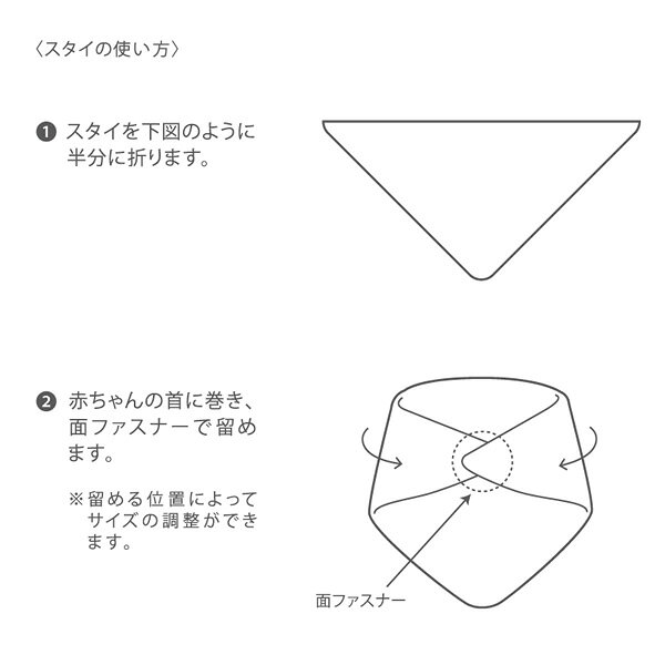 【在庫一掃セール！】全2種類！安心の日本製！マルアイ／coucou(ククゥー)　ガーゼスタイ金封（キ-CC1）スタイ（よだれかけ）として使えるかわいいご祝儀袋【お祝い】 bungle-10043301 ぶんぐる サンプル画像2