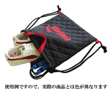 クツワ／プーマ　ナップサック　ネイビー（PM126NB）生地にキルティング加工　内側にネームタグ付　PUMA【リュックサック】【学童用品】