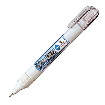 ぺんてる／ペン修正液 極細 油性 水性インキ両用 (XEZL61-W) 修正ペン Pentel