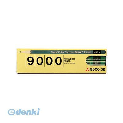 三菱鉛筆 K90003B 鉛筆9000【S】 3B