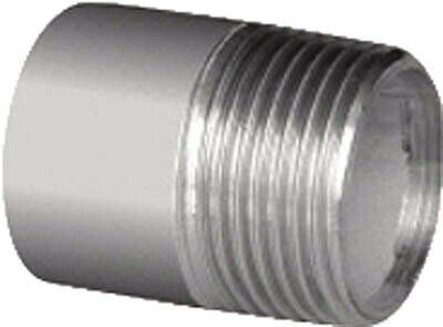 イノック 304NS20A 片ニップル（50個入り）【仕様】●呼び径(A):20●呼び径(B):3/4●L(mm):38【質量】47 g【材質仕上】●ステンレス(SUS304)【用途】●水・油・ガス用。【生産国】中国