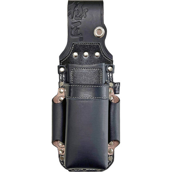 【即納在庫品】ベストツール GK2DBA2 極匠　黒染め牛床革　板金鋏（2段）＋つかみ箸差しII GK2DBA2