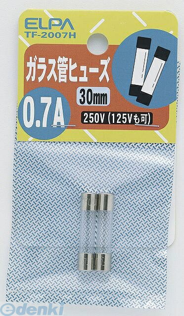 &nbsp; 朝日電器 &nbsp; 042-473-0159 【商品説明】【仕様】●材質：　・エレメント　銀メッキ銅線　・口金　黄銅(ニッケルメッキ)●定格：　・電圧　250V　・電流　0.7A　・遮断電流　100A●全長：30mm●φ6.35●溶断特性：B●入数：2●【特徴】●小型テレビ・ラジオやAV音響機器、家庭用の小型機器内の回線保護など。●125Vも可●サイズ（高さ）ミリ：120●サイズ（幅）ミリ：60●サイズ（奥行）ミリ：5●重量（グラム）：8　