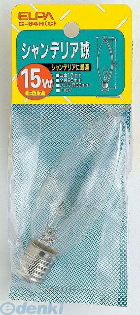 īŴ ELPA G-64H-C ǥꥢE17 15W G64HC