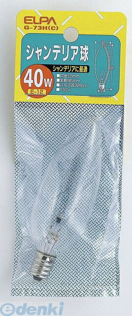 ī���Ŵ� ELPA G-73H-C �����ǥꥢ E12 40W G73HC