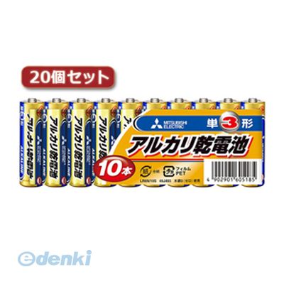 【個数：1個】 直送 代引不可・同梱不可 LR6N/10SX40 三菱 LR6N／10S【単3 10本】 40パックセット 三菱..