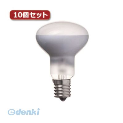 【個数：1個】 直送 代引不可・同梱不可 RF501750X10 YAZAWA ミニレフ球 R50 E17口金 50W10個セット